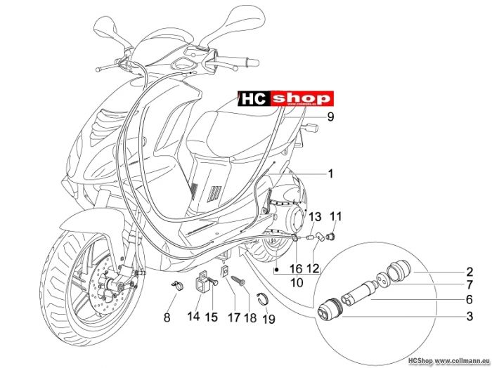 Piaggio Bowdenzügen NRG 50 DT