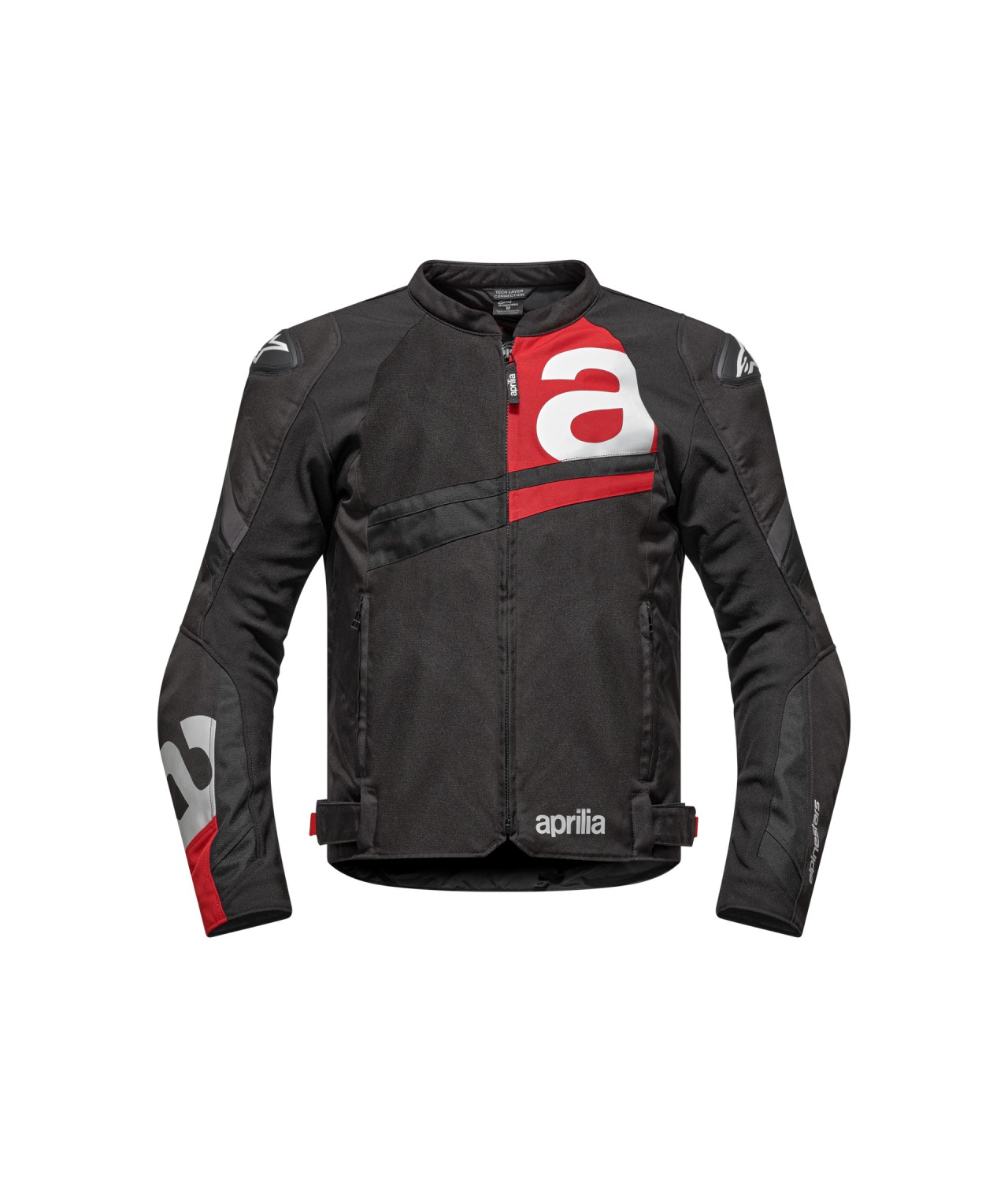 123 - Aprilia Jacke Größe: M, schwarz, Textil, Twisties