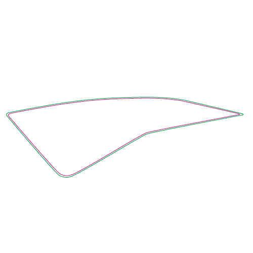 5 - Aufkleber Vorn re. Fahrzeugfarbe-White Glam 2011-12 (t.B.899246)[glamB]