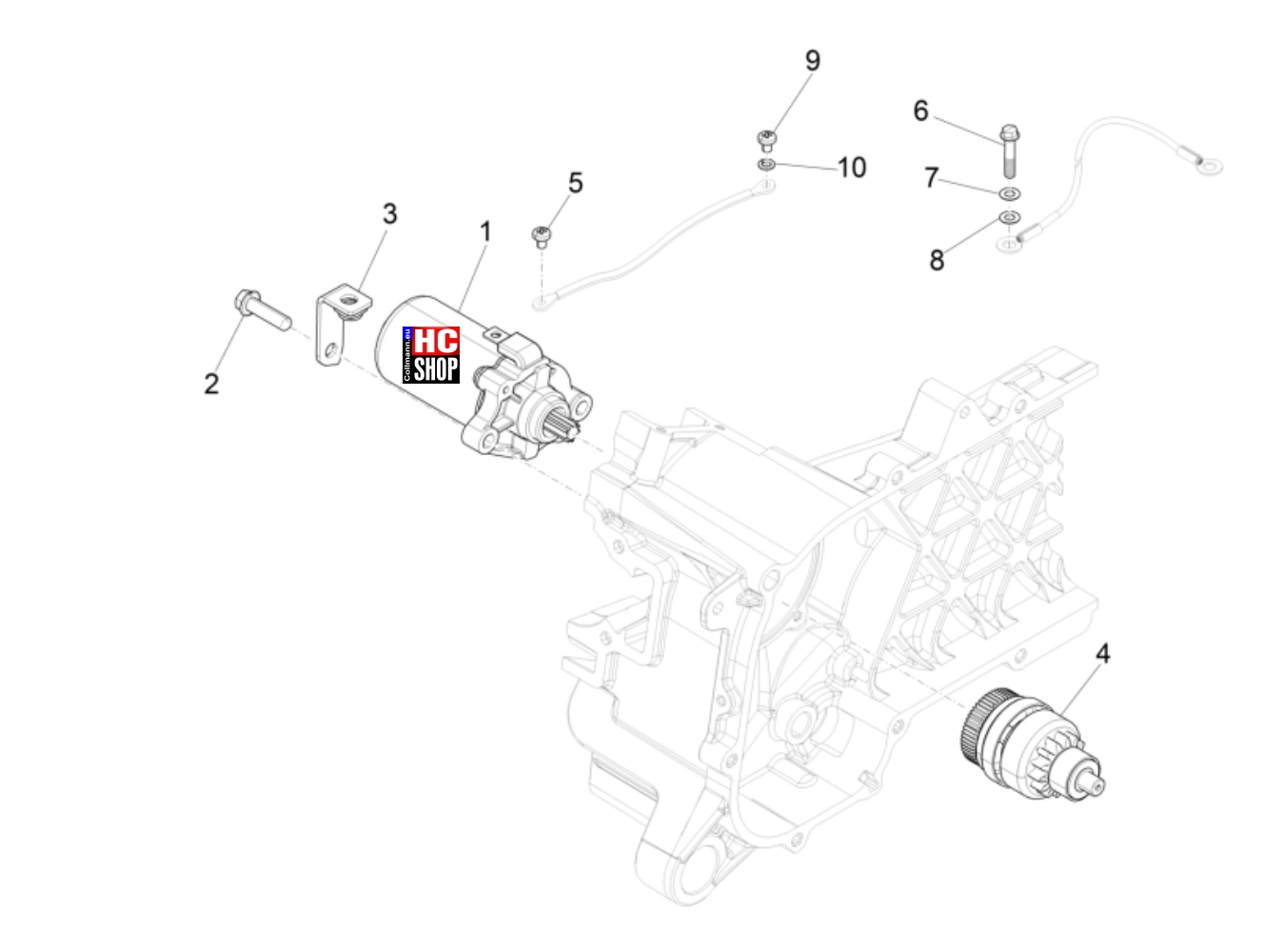 Piaggio Liberty 50 IGET E5 Motor Starter - Elektrischer Starter