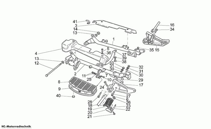 Moto Guzzi Fussrasten California EV/EV Touring/80 1100