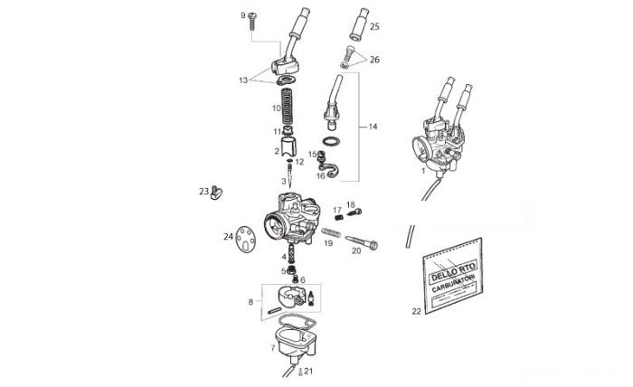Derbi Senda 50 Enduro Vergaser