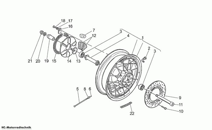 Moto Guzzi Hinterrad California EV/EV Touring/80 1100