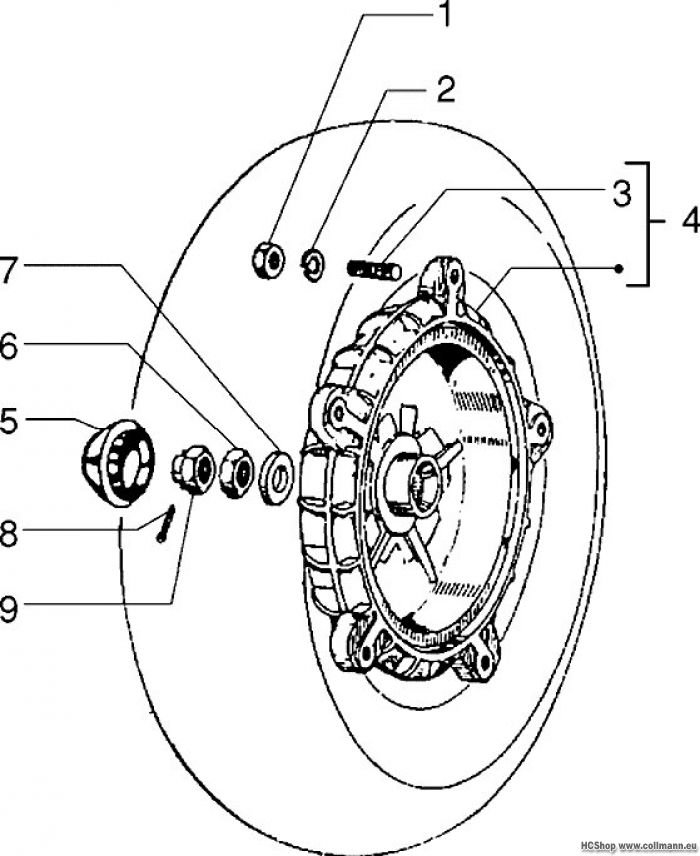 Vespa Bremstrommel hinterrad PX 125