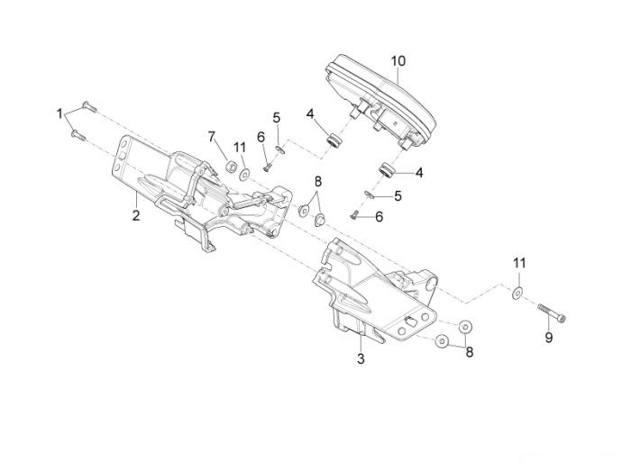 Aprilia Instrumente RS4 50 – Gummi