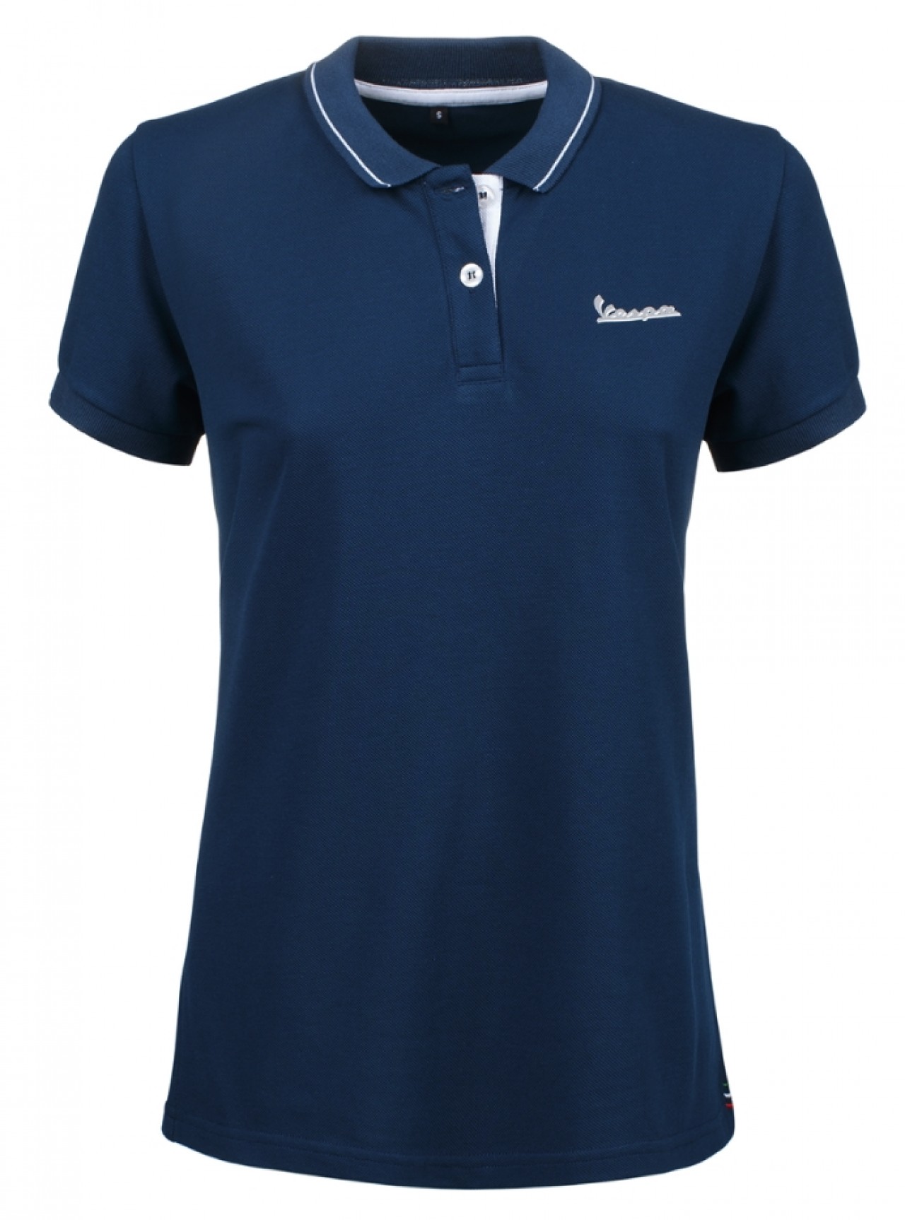 Vespa Polo Shirt Damen blau, Serie Graphic