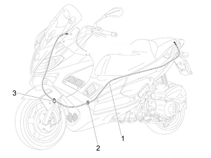 Gilera Bowdenzügen Nexus 300