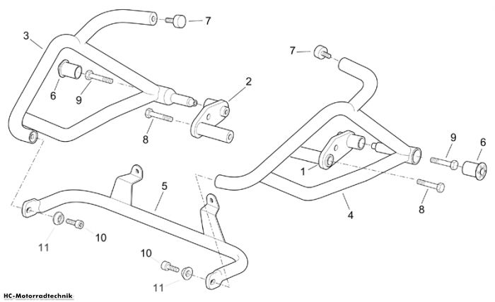 Aprilia Front protection ETV Capo Nord / Rally 1000