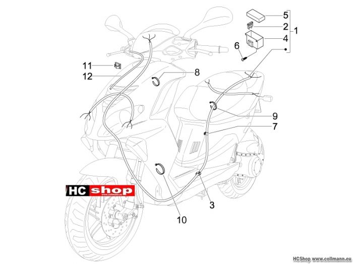 Piaggio Hauptkabelbaum NRG 50 DT