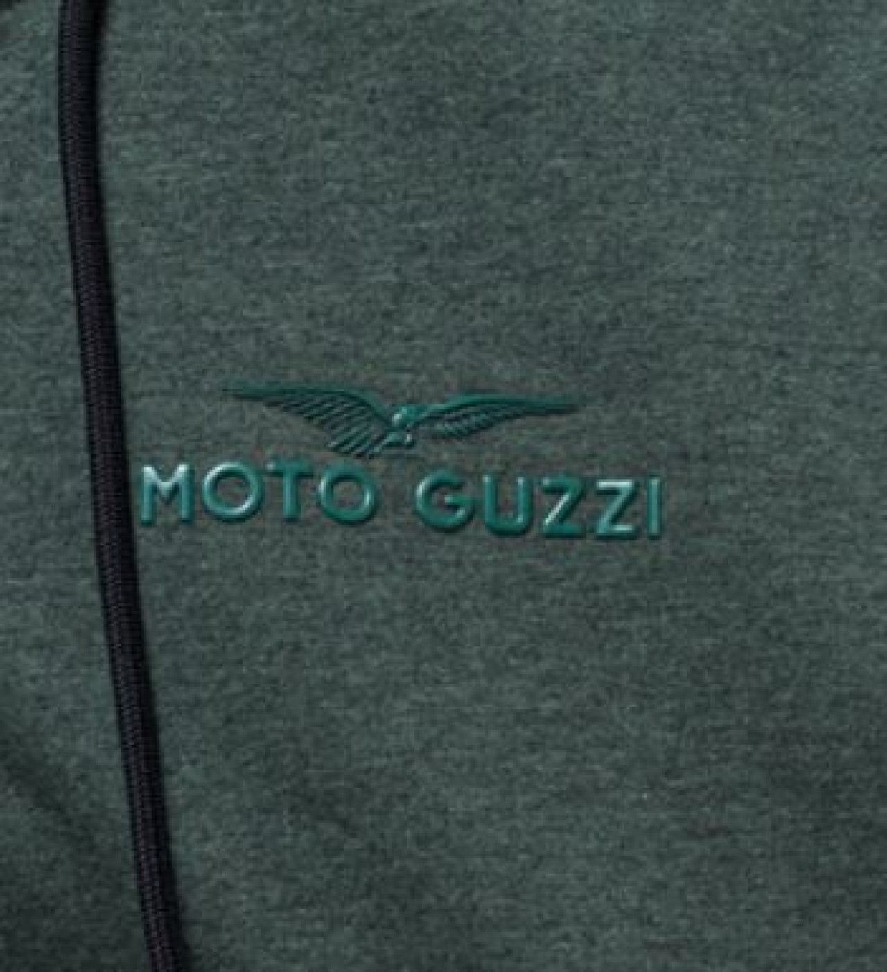 Moto Guzzi Kapuzen-Sweatshirt mit Reißverschluss grau-grün