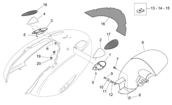 Aprilia R.Kar. - Sch.bl Mojito 125-150