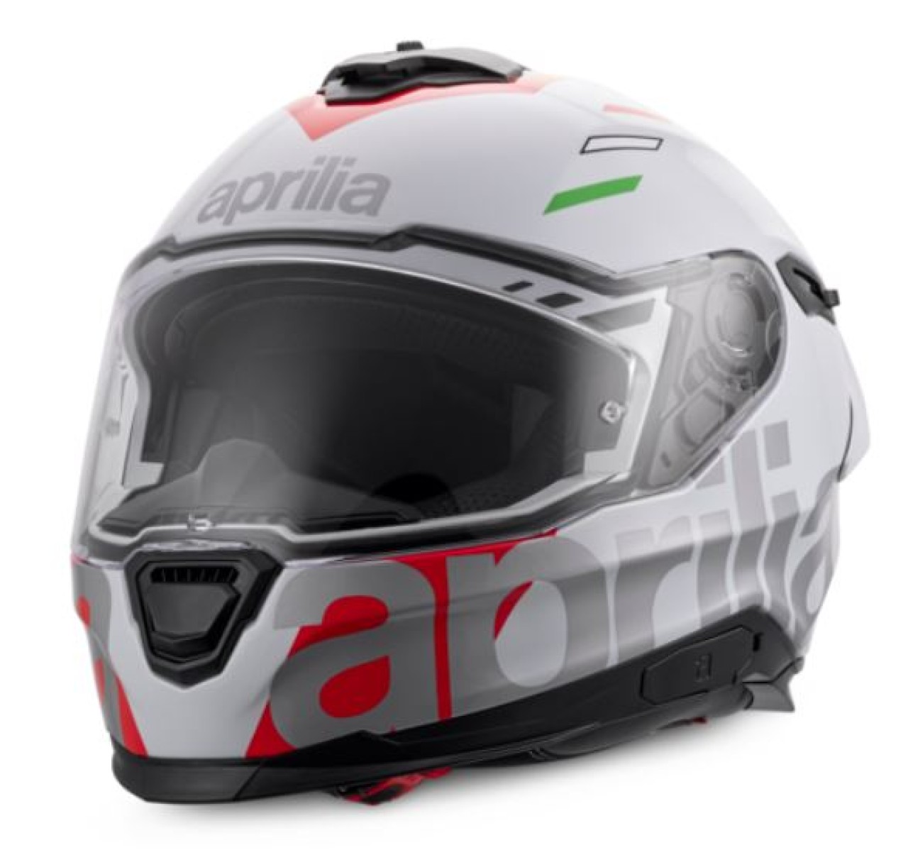 4 - Aprilia Integralhelm Overtake, weiß, matt, M, Thermoplast, ECE 22.06