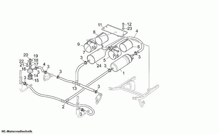 Moto Guzzi Einspeisung Quota ES 1100