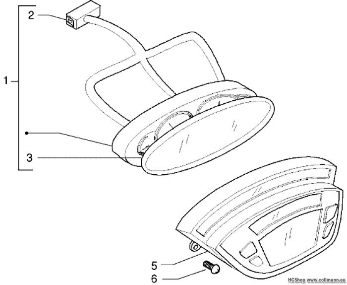 Piaggio Instrumenteneinheit X9 125