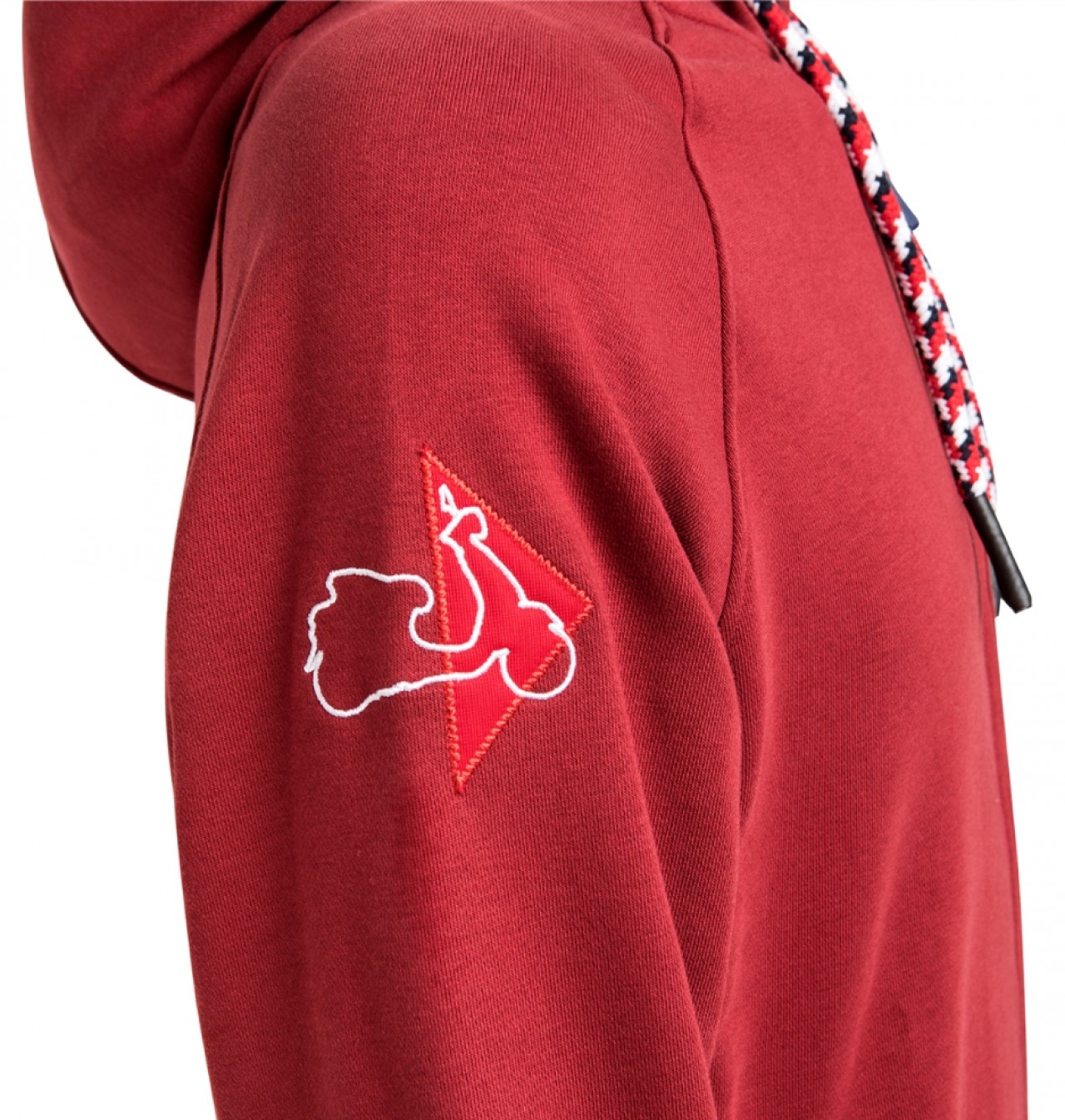 Vespa Hoodie mit Reißverschluss aus Baumwolle rot, Modernist