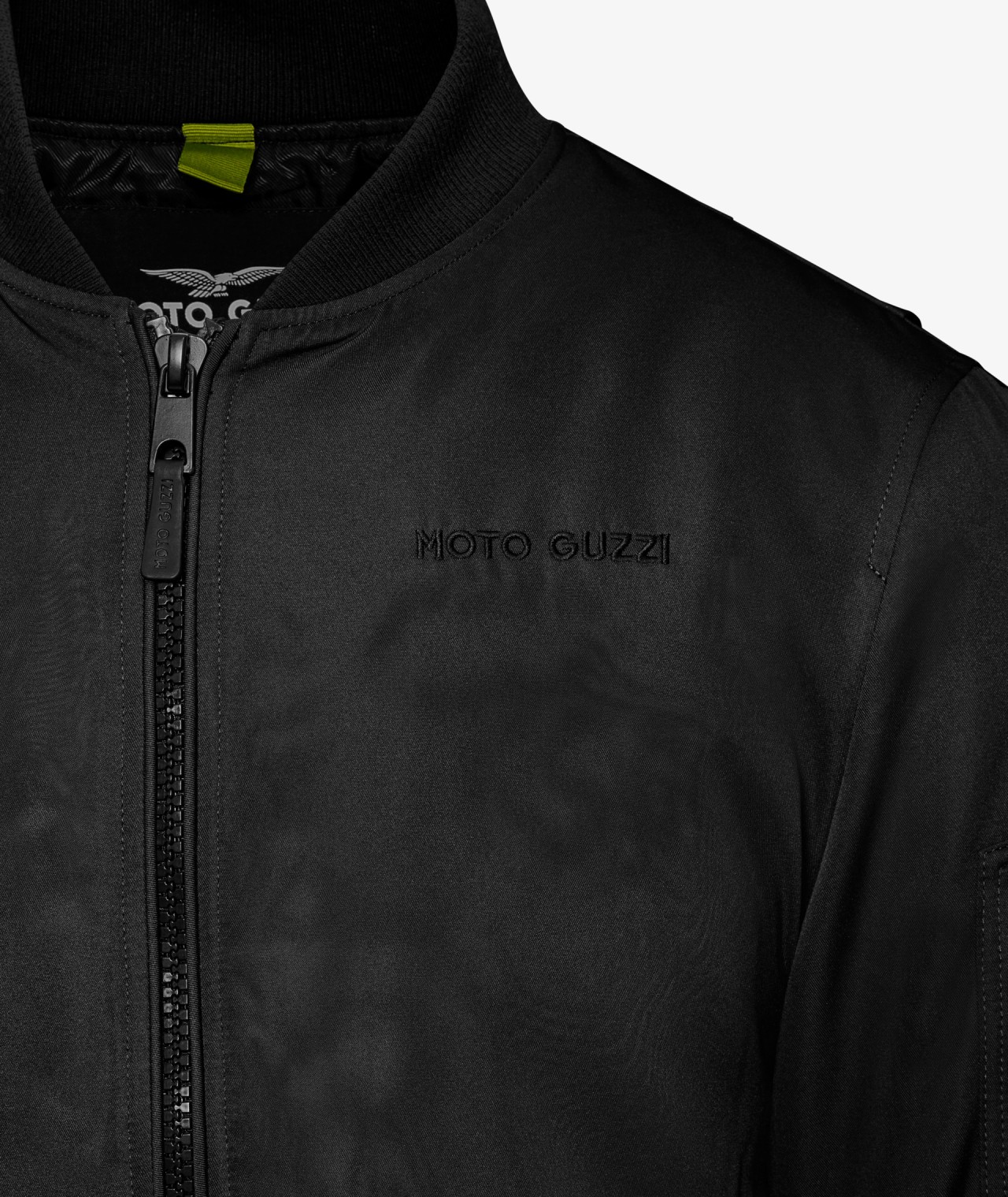 Moto Guzzi Bomberjacke Unisex aus Polyester in Schwarz