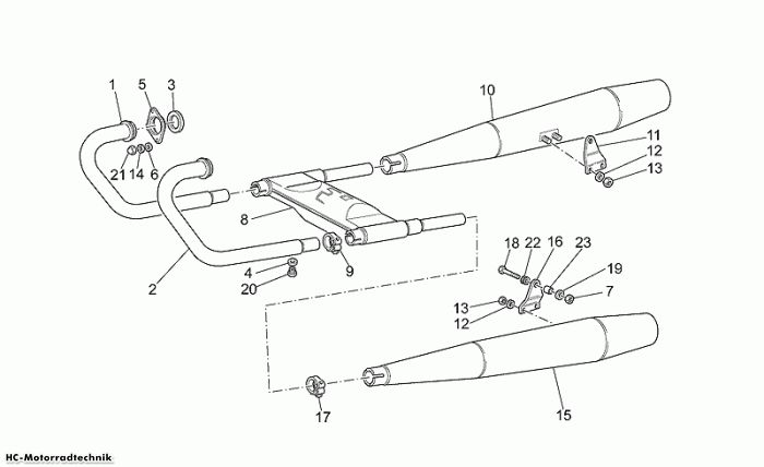 Moto Guzzi Auslassgrup California EV/EV Touring/80 1100
