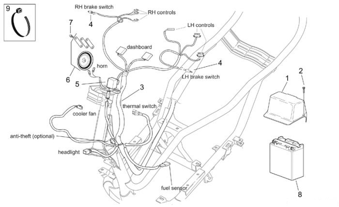 Aprilia Elektrische Anlage I Leonardo ST 125-150