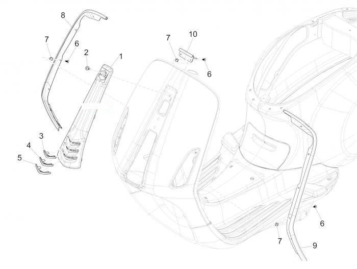 Vespa Sprint 150 Frontschild