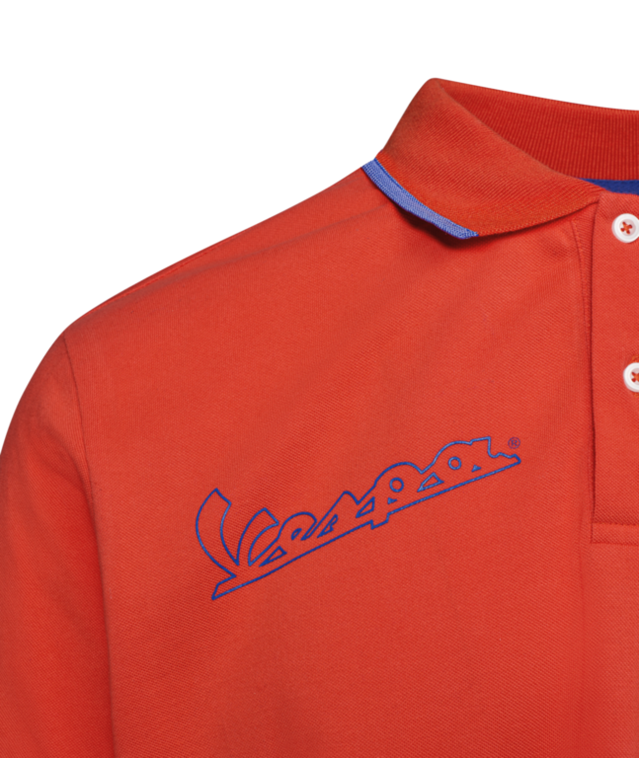 Vespa Polo Shirt aus Baumwolle orange, Serie Flame