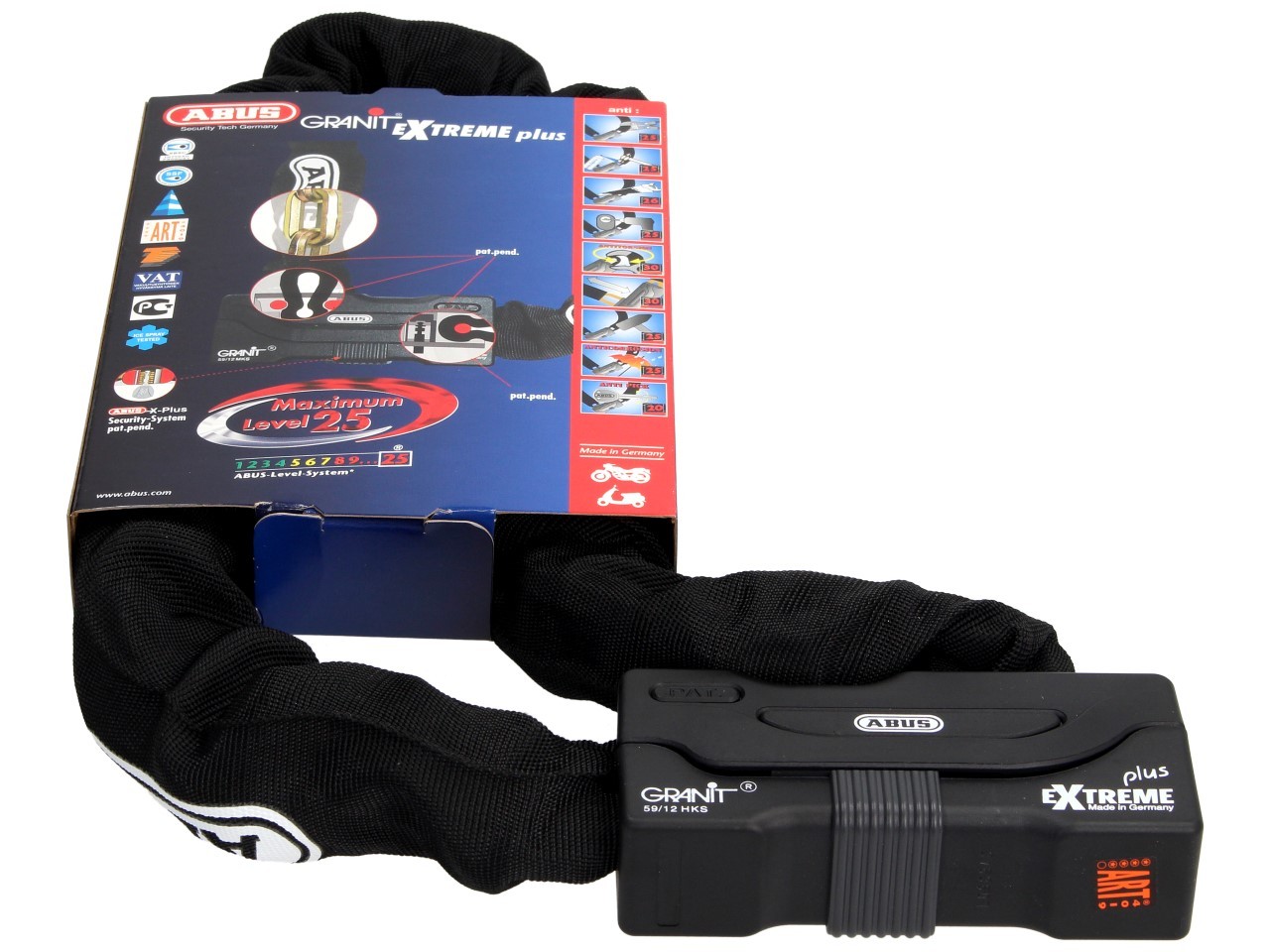 ABUS Granit Extreme Plus 59 Kettenschloss 12 mm, 1,10 m
