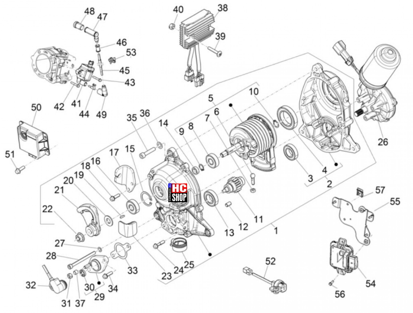 Piaggio MP3 400 HPE E5  Elektrische Anlage - Regler