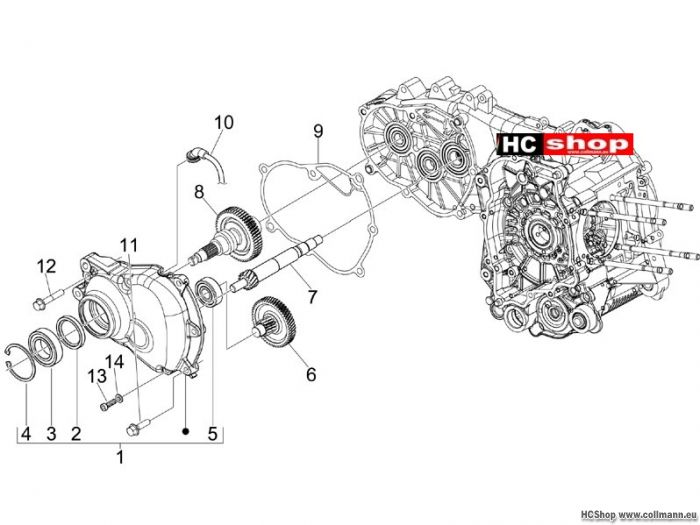 Piaggio MP3 YOUrban 300ie Sport Einheit Getriebe
