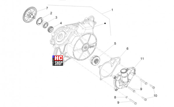 Aprilia RS 660 Factory E5+ - Motor - Wasserumpe