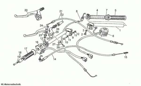 Moto Guzzi Lenkstange Daytona 1000