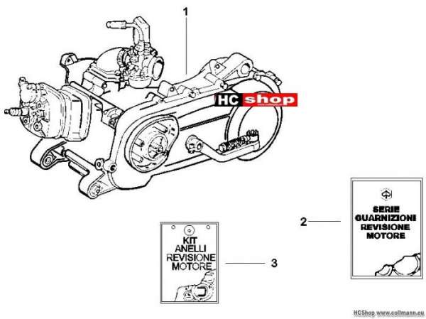 Piaggio Motor, komplett nrg power dd