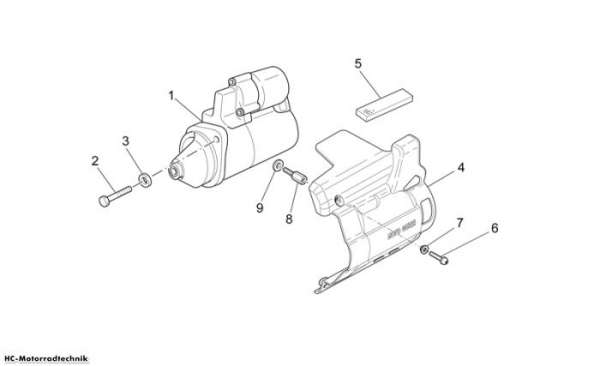 Moto Guzzi Startermotor Griso V 8V 1200