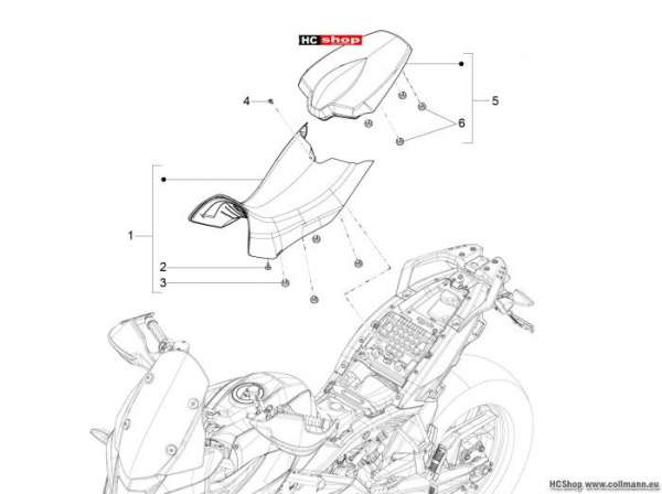 Aprilia Caponord 1200 Rally Sitz