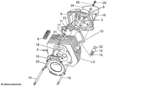 Moto Guzzi Zylinderkopf Breva IE 750