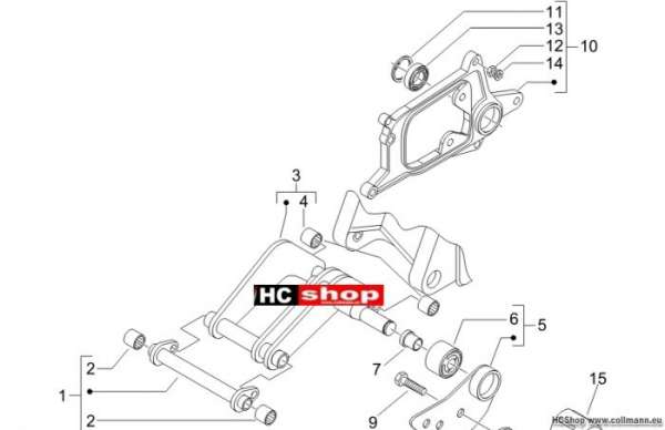 Piaggio Schwingarm X8 125