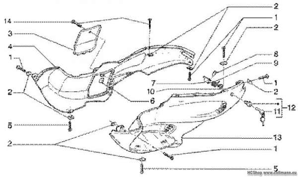 Gilera Verkleidungen Runner 50 SP