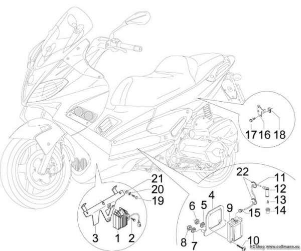 Aprilia Spannungsreglerern - Elektronisches SR MAX 125