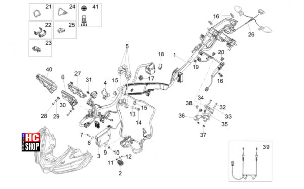 Aprilia RSV4 1100 Factory SE-09 SBK - Elektrische Anlage - Vorder Elektrische Anlage