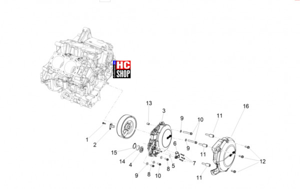 Aprilia RSV4 1100 Factory SE-09 SBK - Motor - Zünderdeckel