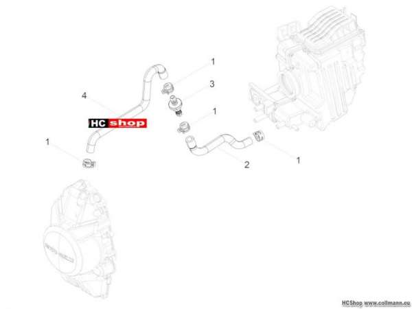 Moto Guzzi V9 Roamer Anlage Blow-by