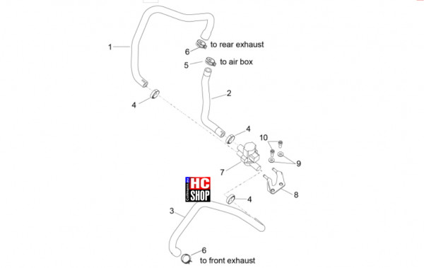 Aprilia RSV4 1100 Factory SE-09 SBK - Motor - Secondary Air
