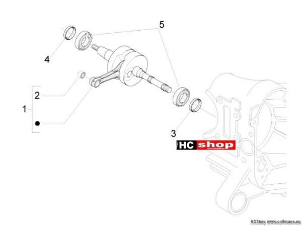 Gilera Kurbelwelle Runner 50 SP
