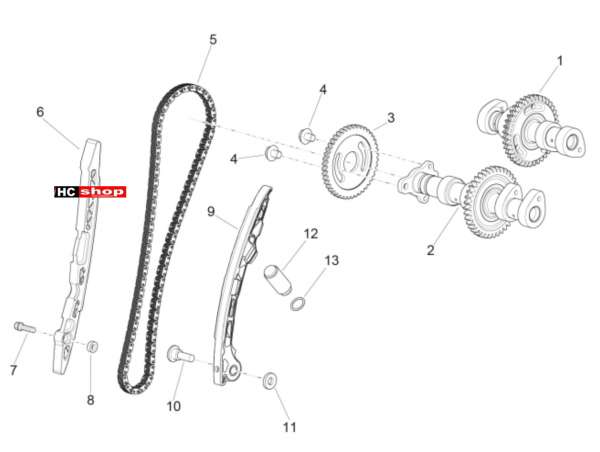 Aprilia RSV 4 1000 RF E3 ABS Motor Hintere Zylindersteuer