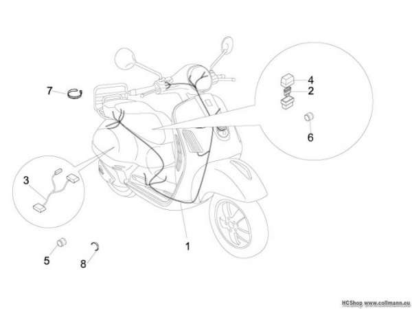 Vespa Hauptkabelbaum LX 50 2T Touring