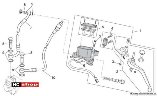 Moto Guzzi Stelvio 1200 Kupplung schalt. kpl