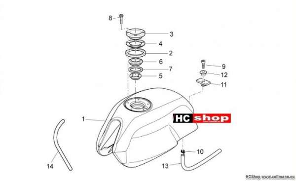 Moto Guzzi V7 Special Kraftstofftank