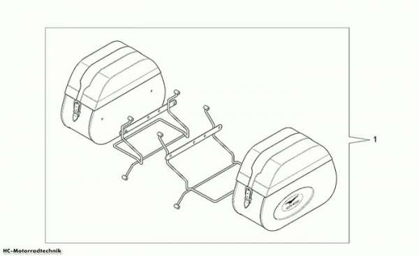 Moto Guzzi Seitentaschen Leder California Special 1100