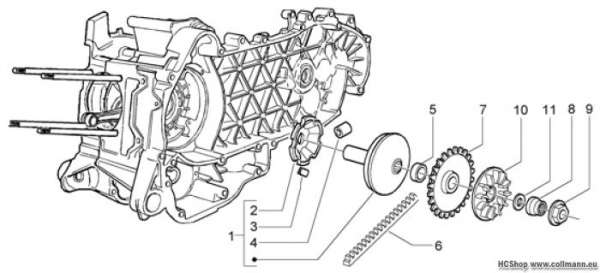Piaggio Treibende Riemenscheibe X9 125 Evolution