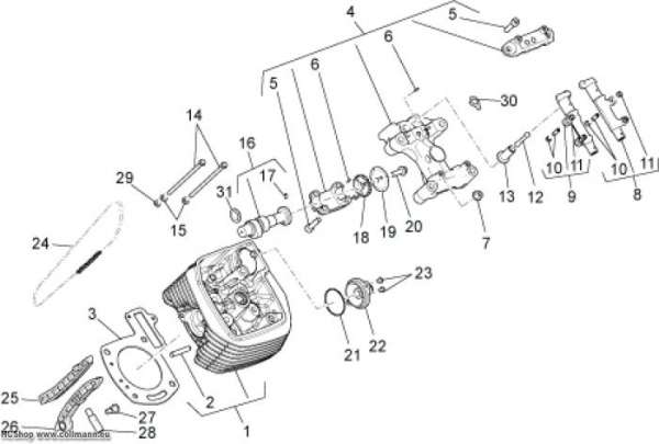 Moto Guzzi Links Zylindersteuer Griso V 8V 1200