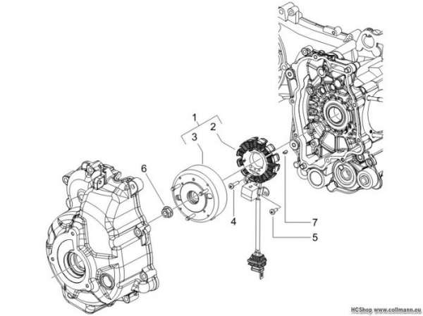 Vespa Lichtmaschiene LX 50 2T