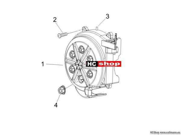 Piaggio Schwungraddeckel - Ölfilter NRG 50 Purejet
